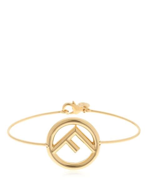 fendi f metallic logo braclet|F Is Fendi Bracelet .